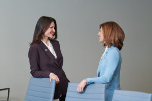 business lifestyle photography of executives chatting