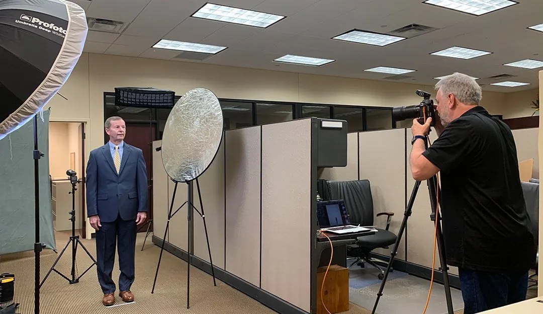 headshots on-site in your Dallas office